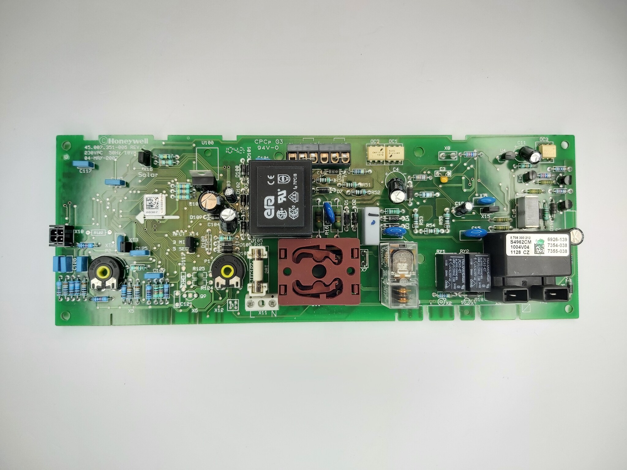 001019_2 Плата управління Honeywell S4962CM1004V04U Junkers Euroline ZW 23-1, ZS23-1, ОW23-1 8708300212 - Зображення 1