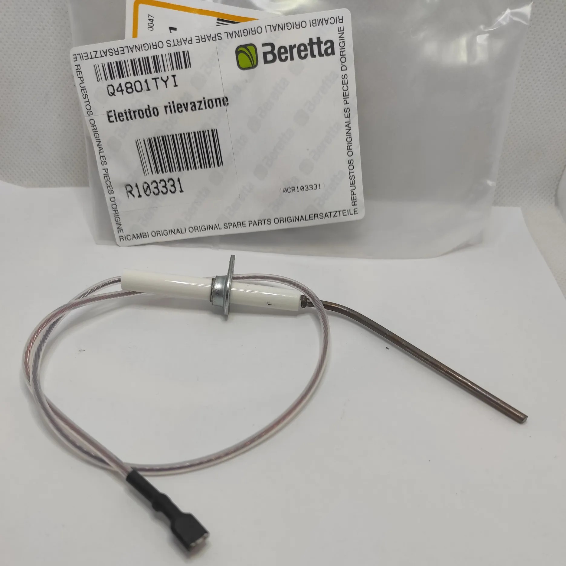 6941307490 Электрод контроля (ионизации) пламени Beretta Novella, Fabula RKC19 R101851, 103331 — изображение 1